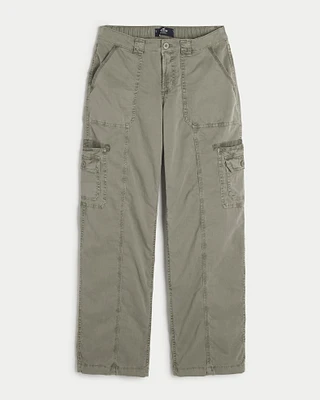 Low-Rise Baggy Cargo Pants