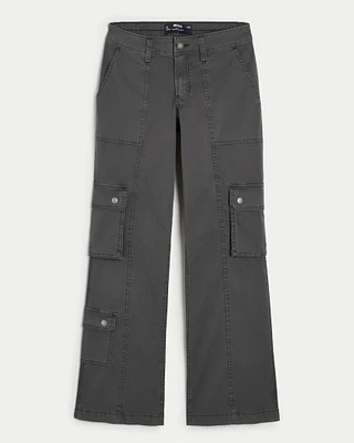 Mid-Rise Relaxed Boot Cargo Pants