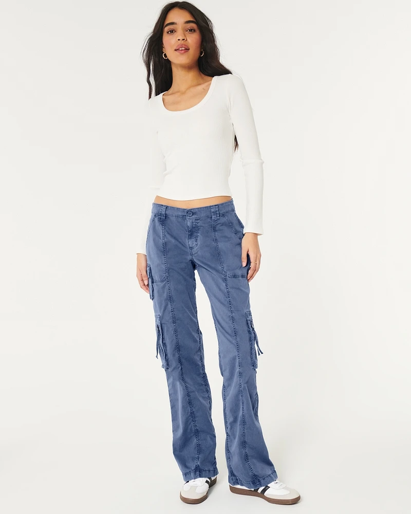 Low-Rise Baggy Cargo Pants