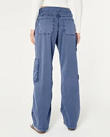 Low-Rise Baggy Zipper Pocket Cargo Pants