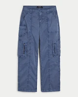 Low-Rise Baggy Zipper Pocket Cargo Pants