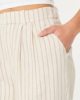 Hollister Livvy Ultra High-Rise Wide-Leg Linen-Blend Pants