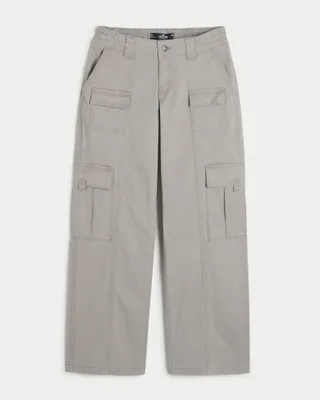 Low-Rise 4-Pocket Baggy Cargo Pants