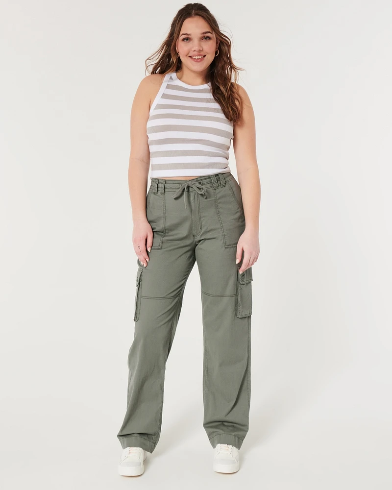 Ultra High-Rise Cargo Dad Pants