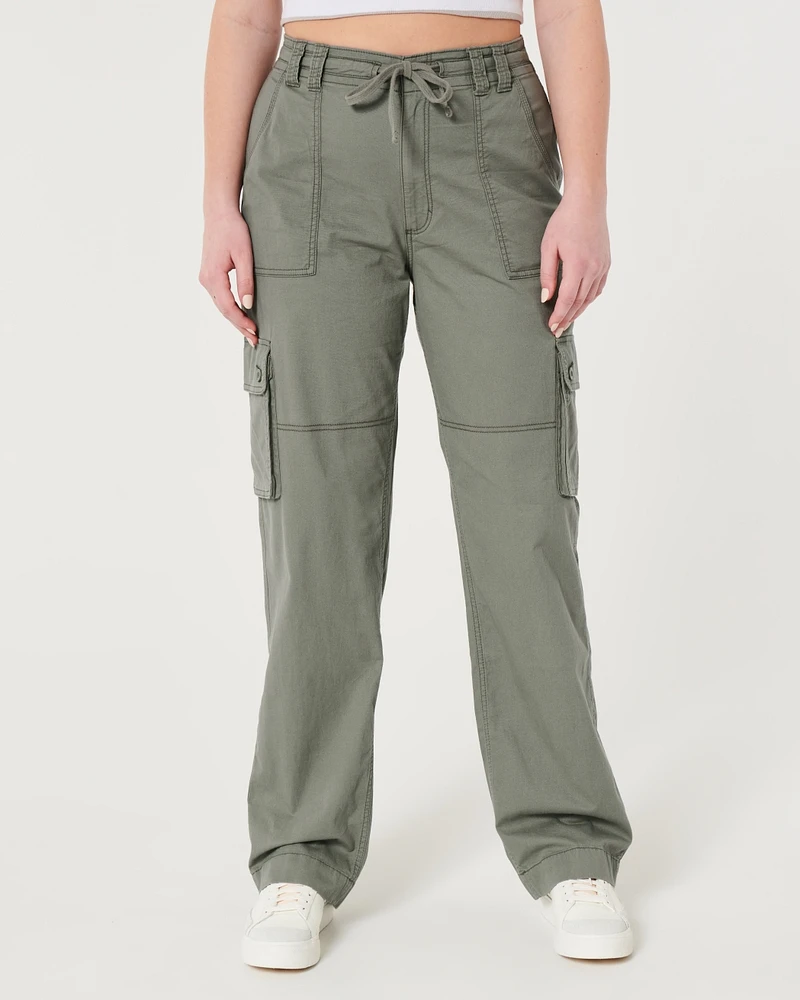 Ultra High-Rise Cargo Dad Pants