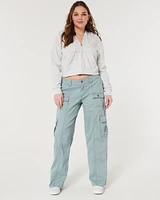 Low Rise Baggy-Cargohose mit 4 Taschen