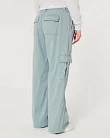 Low-Rise 4-Pocket Cargo Baggy Pants