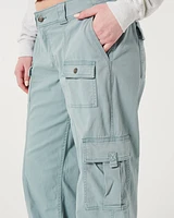 Low-Rise 4-Pocket Cargo Baggy Pants