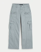 Low Rise Baggy-Cargohose mit 4 Taschen