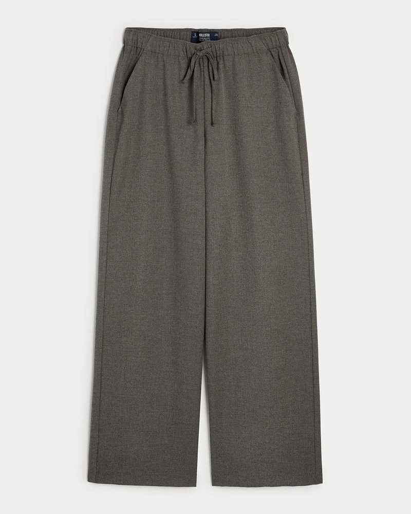 Adjustable Rise Pull-On Wide-Leg Pants