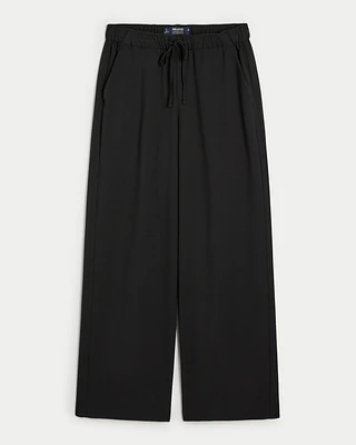 Adjustable Rise Pull-On Wide-Leg Pants