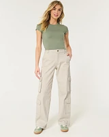 High-Rise Baggy 4-Pocket Cargo Pants