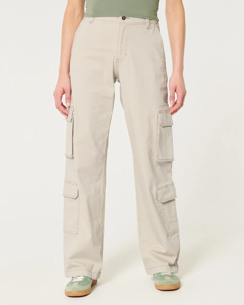 High-Rise Baggy 4-Pocket Cargo Pants