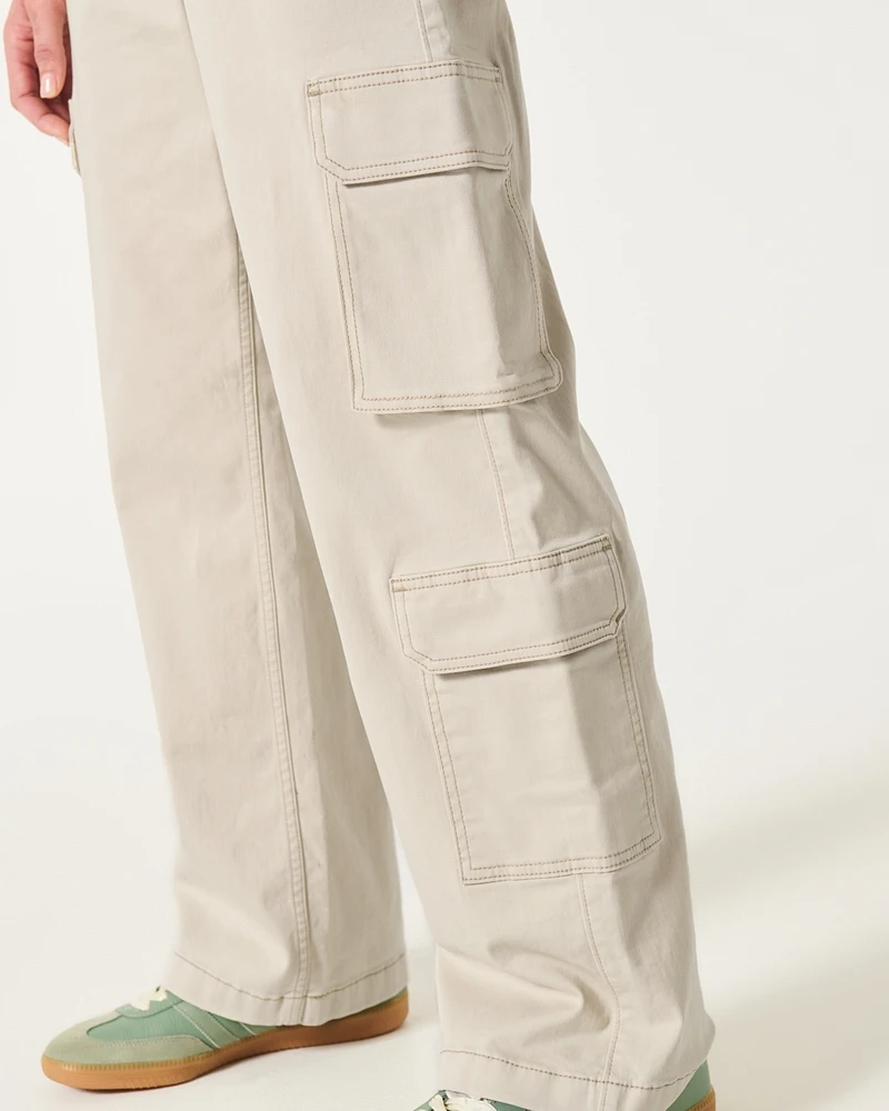 High-Rise Baggy 4-Pocket Cargo Pants