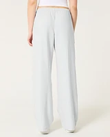 Hollister Ella Adjustable Rise Pull-On Linen-Blend Wide-Leg Pants