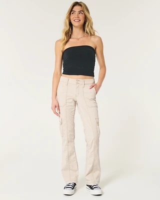Mid-Rise Relaxed Boot Cargo Pants