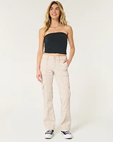 Mid-Rise Relaxed Boot Cargo Pants