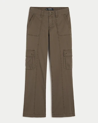 Mid-Rise Relaxed Boot Cargo Pants