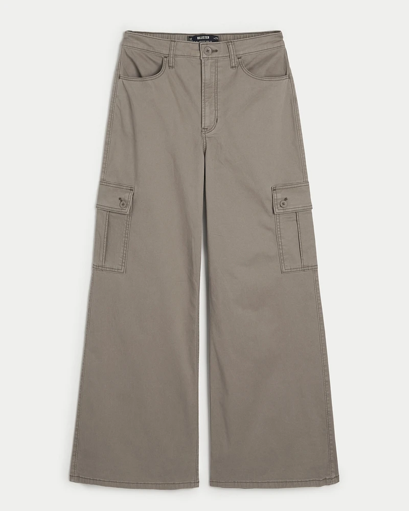 Ultra High-Rise Wide-Leg Cargo Pants