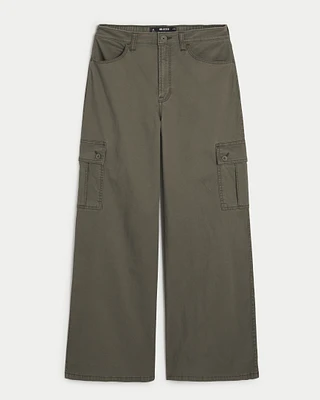 Ultra High-Rise Wide-Leg Cargo Pants