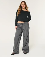 Low-Rise Super Baggy Pants