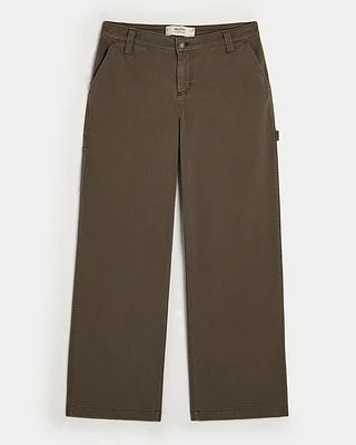 Low-Rise Baggy Carpenter Pants