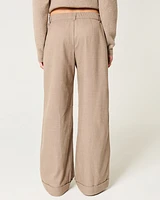 Hollister Livvy Low-rise Wide-Leg Pants