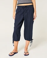 Tie-Hem Capri Pants