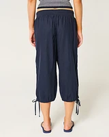 Tie-Hem Capri Pants