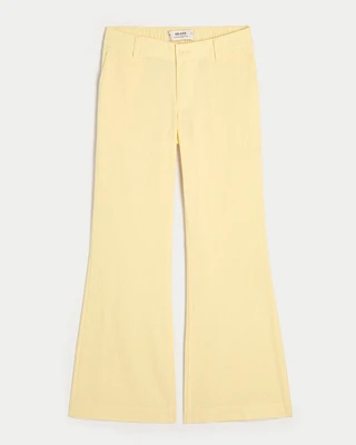 Low-Rise Baggy Flare Pants