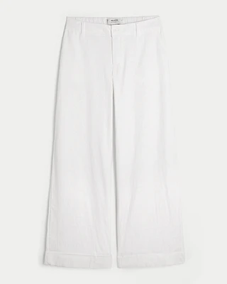Low-Rise Wide-Leg Pants