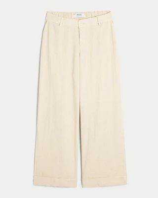 Low-Rise Wide-Leg Pants