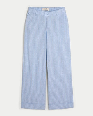 Low-Rise Wide-Leg Pants