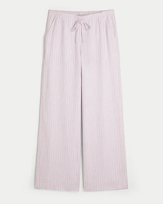 Adjustable-Rise Wide-Leg Pull-On Pants