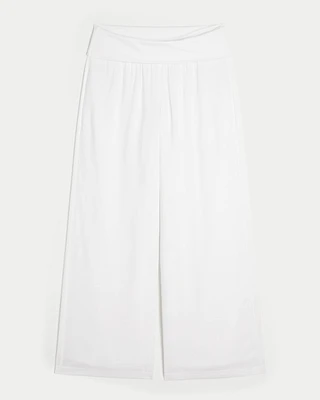 Foldover Waist Super Baggy Pants