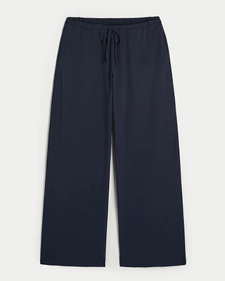 Knit Baggy Pull-On Pants