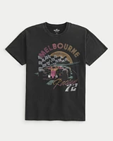 Oversized Melbourne Racing Graphic Tee