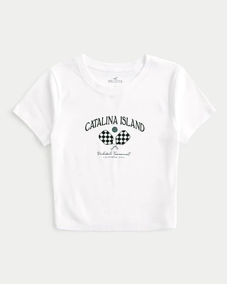 Catalina Island Pickleball Graphic Baby Tee