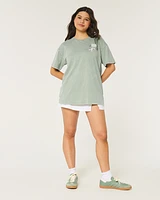 Oversized Peanuts Tennis Graphic Tee