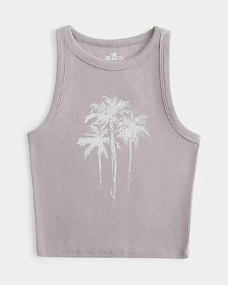 Ribbed Palm Tree Graphic Tank