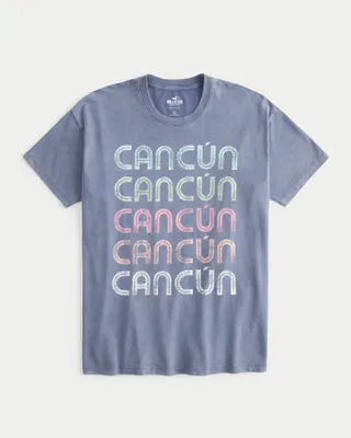 Oversized Cancún Graphic Tee