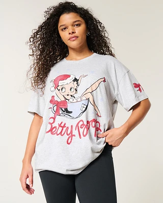 Oversized Betty Boop Graphic Tee