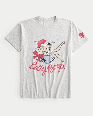 Oversized Betty Boop Graphic Tee