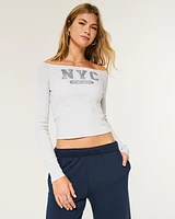 Long-Sleeve NYC Graphic T-Shirt