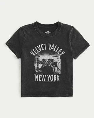Velvet Valley New York Graphic Baby Tee