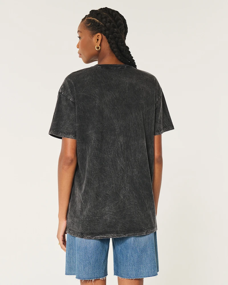 Oversized J'aime Cowboys Graphic Tee