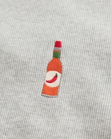 Ribbed Longer-Length Hot Sauce Graphic Baby Tee