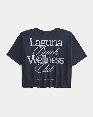 Oversized Laguna Wellness Club Graphic Tee