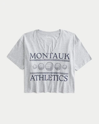 Oversized Montauk Athletics Graphic Tee