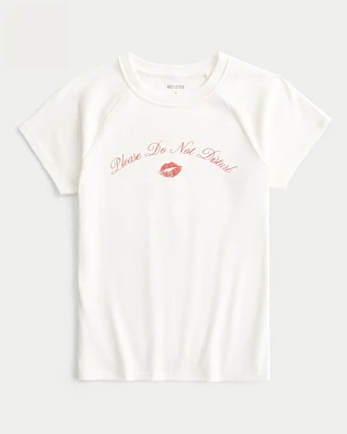 Please Do Not Disturb Graphic Baby Tee